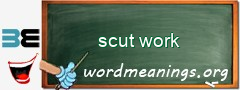 WordMeaning blackboard for scut work